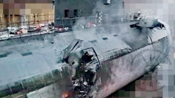 VIVA Militer: Kapal selam Rostov-on-Don militer Rusia rusak parah