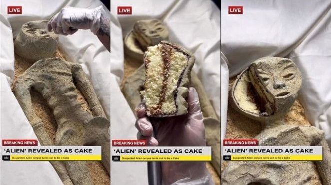 Kue mayat alien.