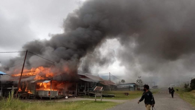 KKB bakar pasar di Kabupaten Pegunungan Bintang, Papua