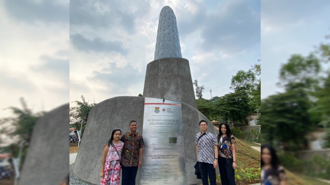 Monumen Memorial Relawan Covid-19 PMI di Tangerang