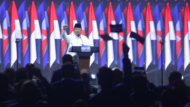 Bacapres Prabowo Subianto di Rapimnas Partai Demokrat.