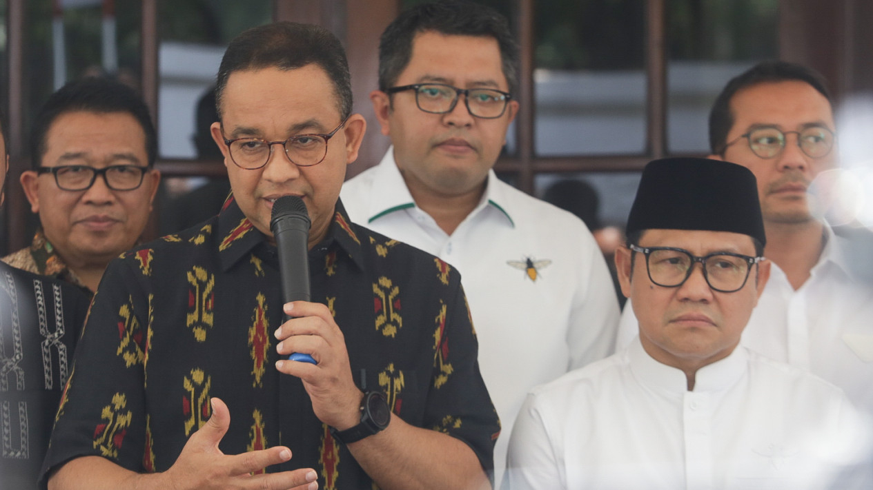 Foto Anies Respons Kasus Syahrul Yasin Limpo: Kami ingin Hukum Tanpa