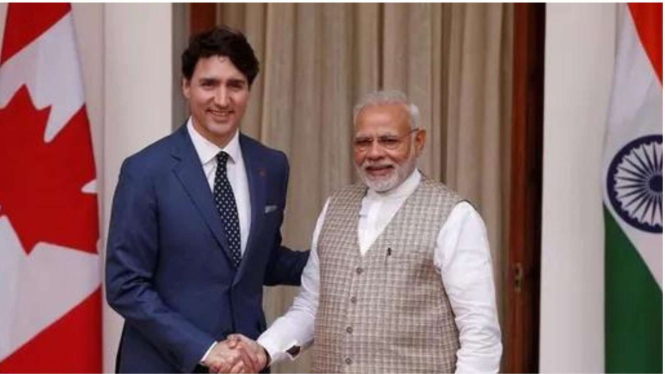 PM Kanada Justin Trudeau dan PM India Narendra Modi 