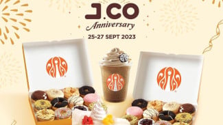 Promo Anniversary J.CO, Rp111 Ribu Dapat 2 Box Donat Berlaku 25-27 September 2023