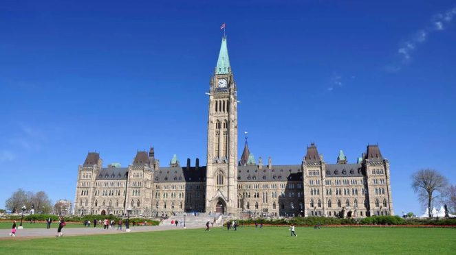 Edificio del Parlamento, Ottawa, Canadá (Parliament Hill).