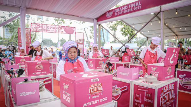 Chef Rumahan Indonesia unjuk gigi di Bright Gas Cooking Competition 2023.
