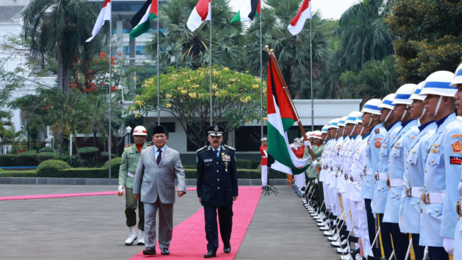 Menhan Prabowo terima kunjungan Kepala Kepolisian Palestina