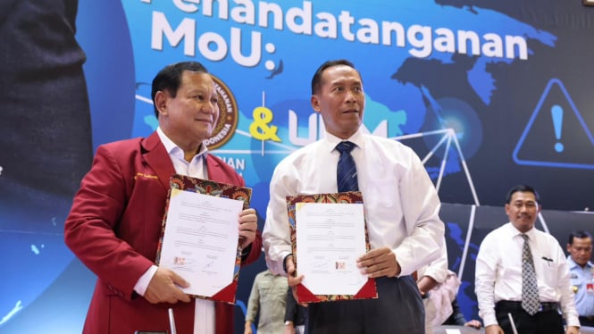 Menhan Prabowo Subianto Teken MoU dengan Universitas Muhammadiyah Malang