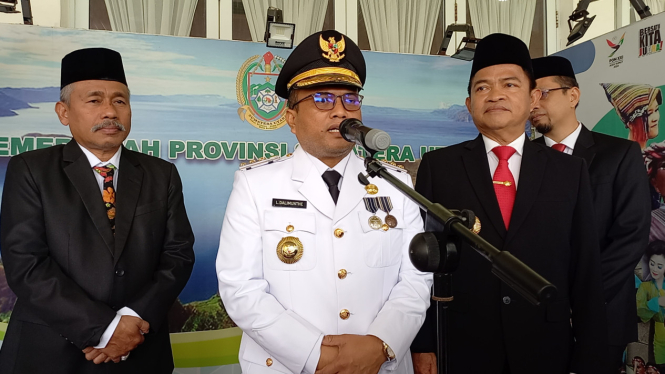 Pj Wali Kota Padangsidimpuan, H. Letnan Dalimunthe usai dilantik Pj Gubsu
