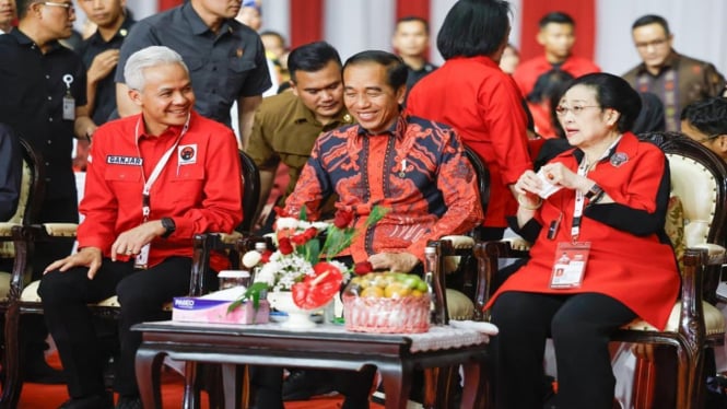 Ganjar Pranowo, Jokowi dan Megawati Soekarnoputri
