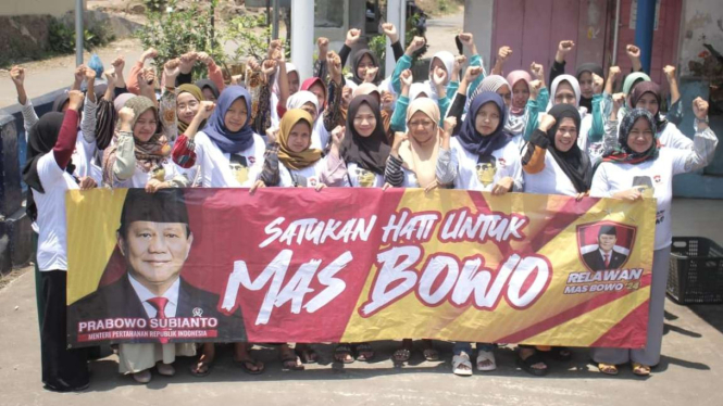 Relawan Prabowo di Tasikmalaya Jawa Barat