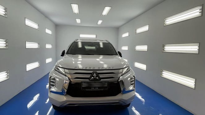 VIVA Otomotif: Fasilitas perbaikan bodi dan cat Mitsubishi Motors