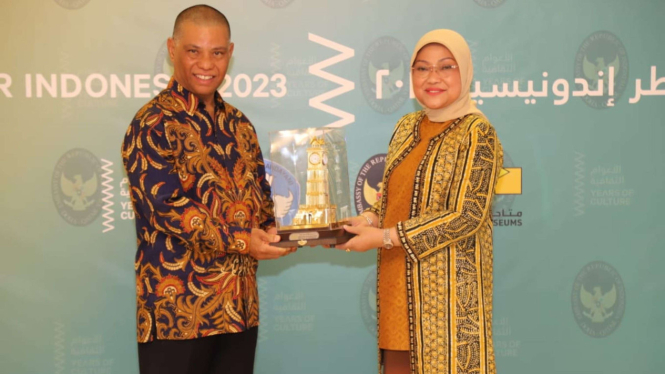 Duta Besar LBBP Ridwan Hassan dan Menaker Ida Fauziyah