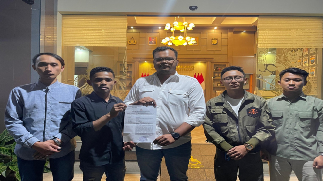 Relawan GMC Jatim melaporkan oknum relawan ke Polres Malang