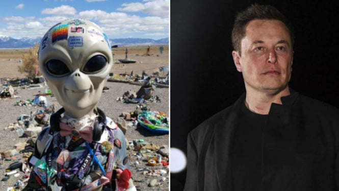 Alien dan Elon Musk.