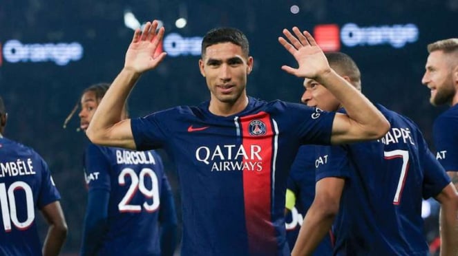 El defensor del PSG Ahtaf Hakimi