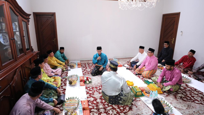 Bacapres Ganjar Pranowo bertemu dengan Lembaga Adat Melayu (LAM) Riau