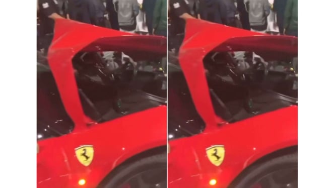 Pengemudi Ferrari tabrak 5 kendaraan di Bundaran Senayan