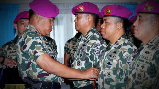 VIVA Militer: Serah terima jabatan pejabat Pasmar 2 Marinir.