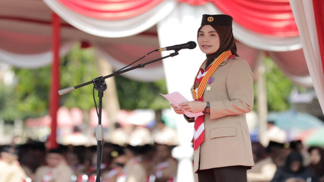 Ketua Kwarda Gerakan Pramuka Jawa Tengah, Siti Atikoh Supriyanti 