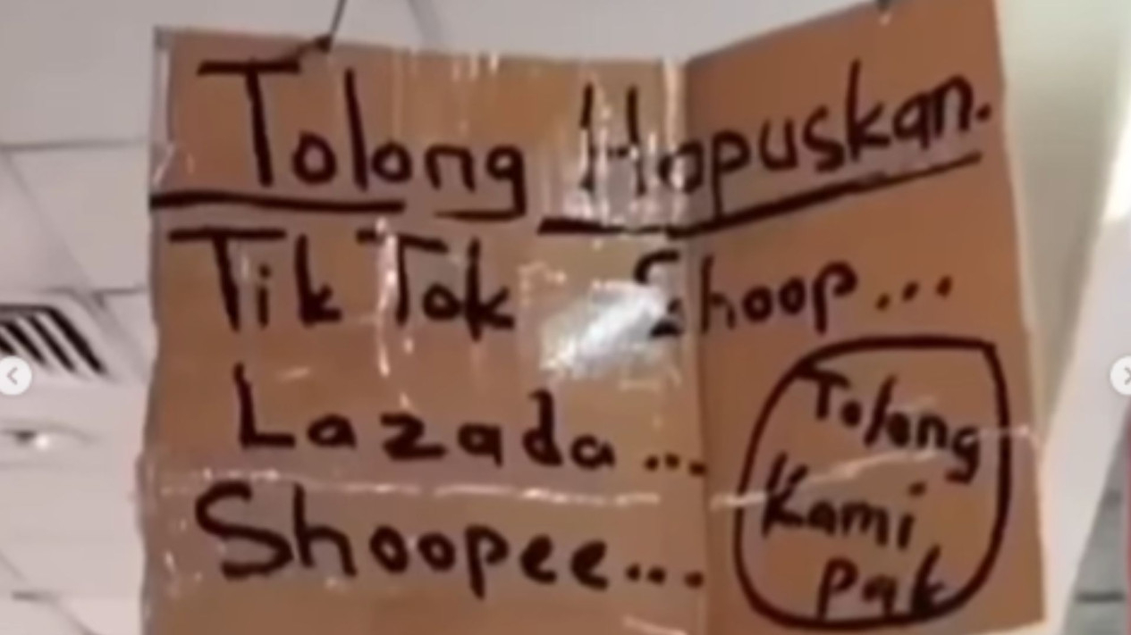 Foto Setelah Tiktok Shop Pedagang Pasar Tanah Abang Minta Shopee Dan Lazada Ditutup 1414