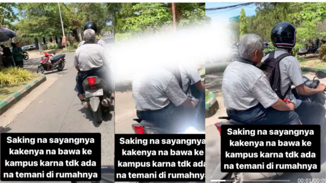 Mahasiswa Ajak Kakek ke Kampus