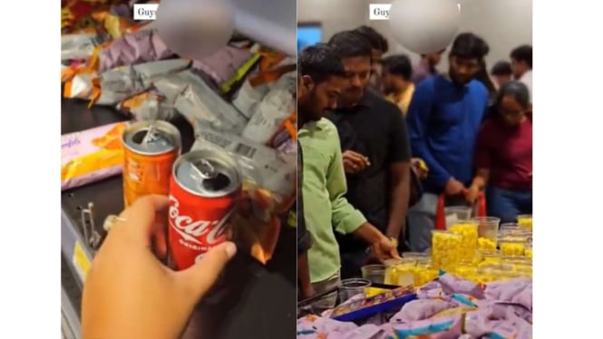 Warga India makan makanan di mall tanpa membayar