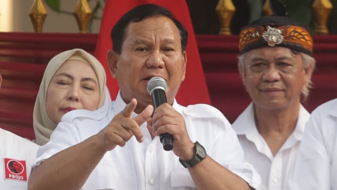 Ketum Gerindra sekaligus bakal capres Prabowo Subianto di Pilpres 2024