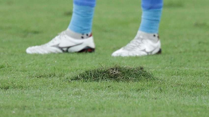 Kondisi rumput di Stadion Nasional Bukit Jalil, Malaysia