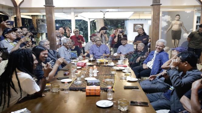 Ganjar Pranowo bertemu budayawan Yogyakarta
