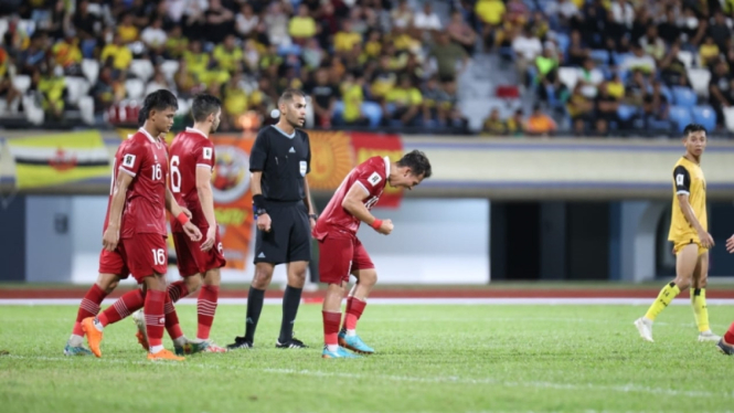 Timnas Indonesia melawan Timnas Brunei Darussalam dalam Kualifikasi Piala Dunia