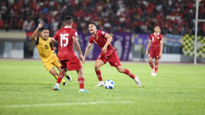 Timnas Indonesia melawan Timnas Brunei Darussalam dalam Kualifikasi Piala Dunia