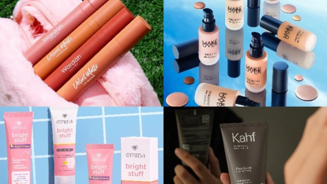 Sumber:Facebook Wardah Cosmetics, MAKE OVER Cosmetics, Emina Cosmetics, dan Kahf