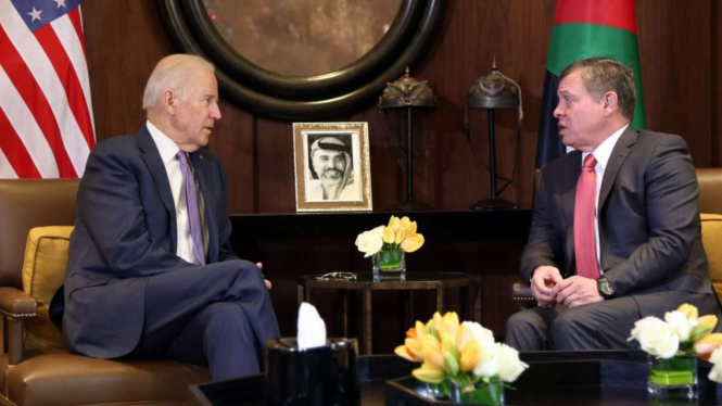 Presiden AS Joe Biden dan King Abdullah of Jordania