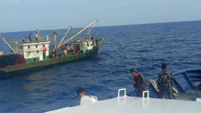 Kapal bendera Filipina ketangkap sedang ambil ikan di perairan Sulawesi