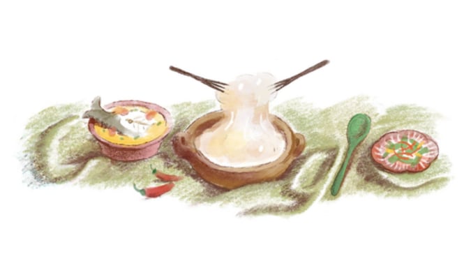 Celebrating Papeda, Google Doodle 20 Oktober 2023