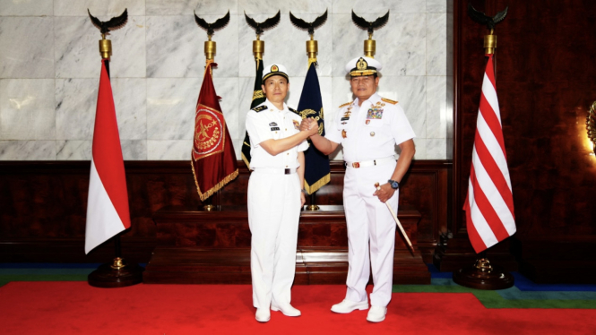 VIVA Militer: Panglima TNI Yudo Margono menerima kunjungan jenderal perang Cina