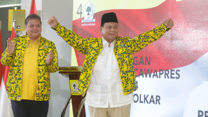 Prabowo Subianto Rakernas II Partai Golkar