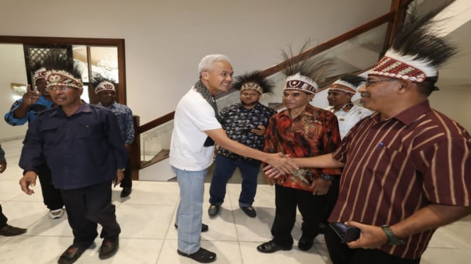 Capres Ganjar Pranowo dapat dukungan dari Ketua Adat Papua