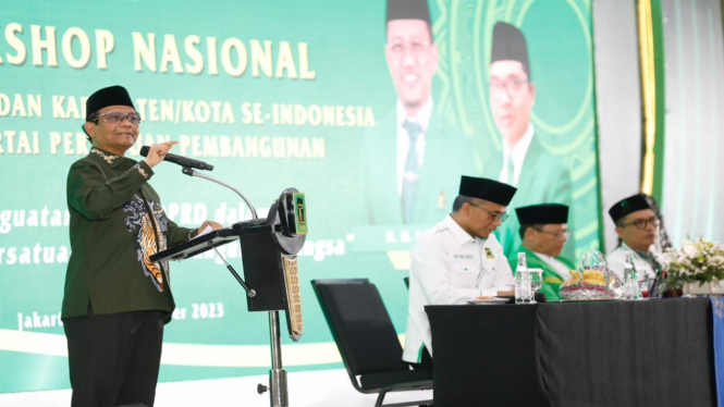 Mahfud MD menghadiri Bimtek Anggota DPRD Provinsi dan Kabupaten/Kota PPP