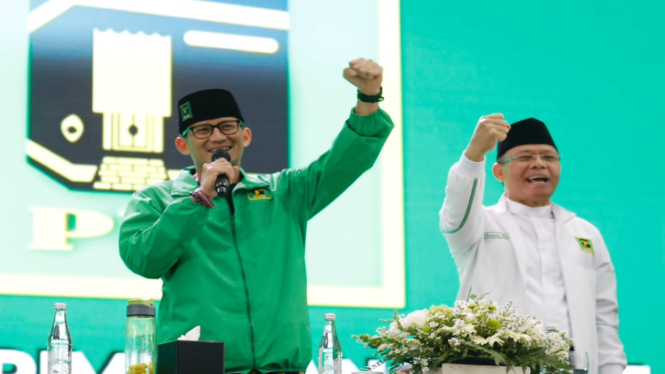 Muhamad Mardiono dan Sandiaga Uno