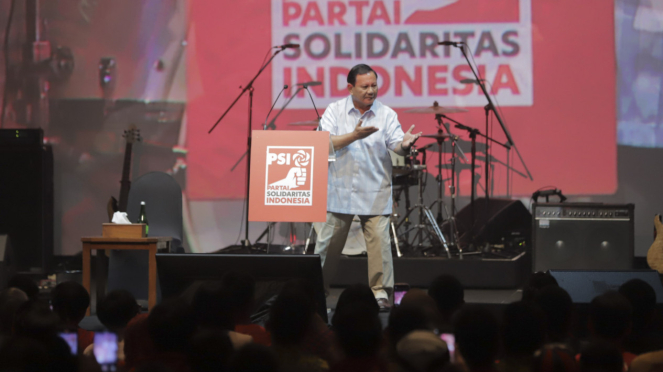 Prabowo Subianto, Konser Pilpres Santuy Ojo Rungkad PSI