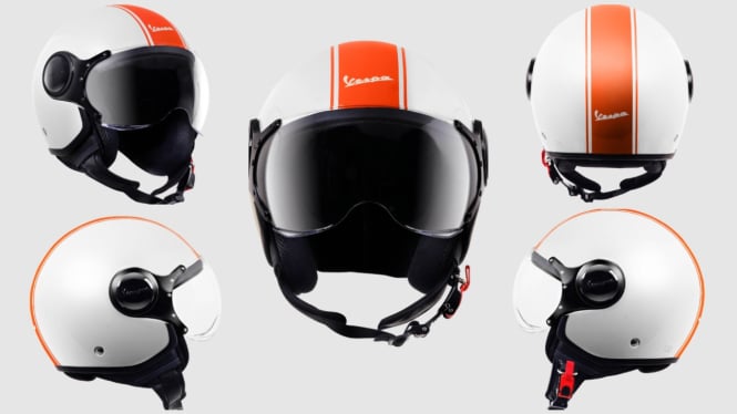 VIVA Otomotif: Vespa Genuine Helmet White Innocenza