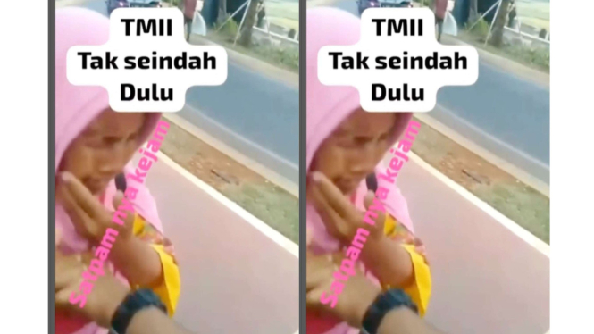 Emak-emak diusir satpam TMII