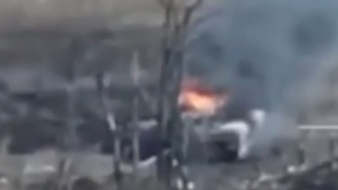 VIVA Militer: Drone bunuh diri Rusia hantam tank Leopard Ukraina