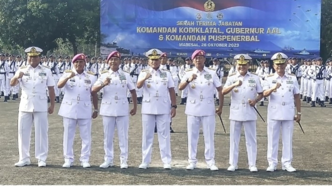 VIVA Militer: KSAL Laksamana Muhammad Ali pimpin Sertijab 3 Pati TNI AL