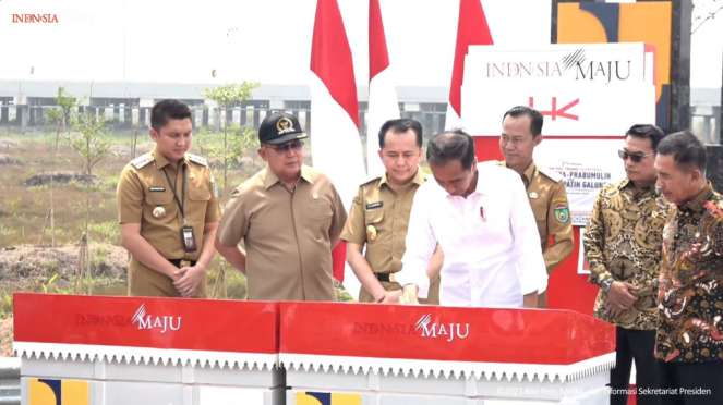 Presiden resmikan tol Trans Sumatera.