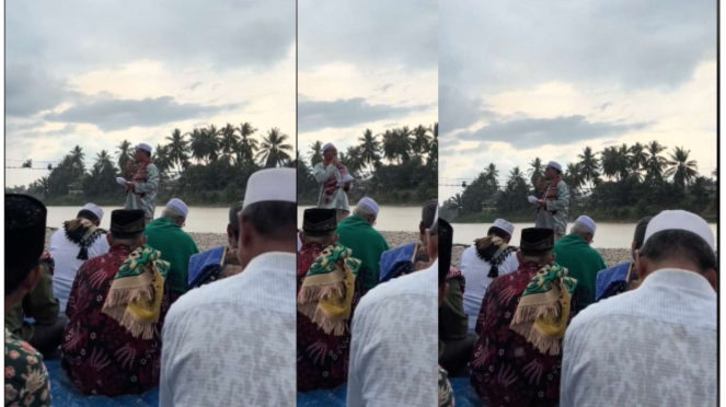 Viral Warga Lakukan Sholat stiqsa