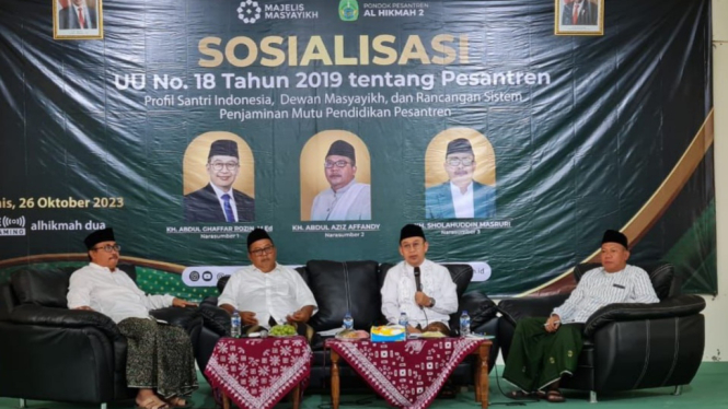 Sosialisasi UU No 18/2019 Tentang Pesantren di Ponpes Al-Hikmah 2, Jateng