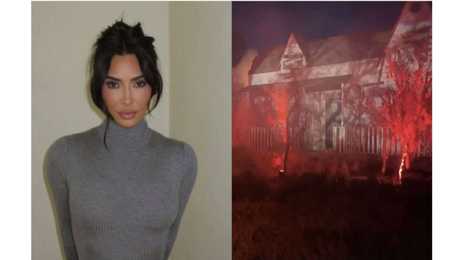 Kim Kardashian sulap rumahnya jadi rumah berhantu untuk halloween